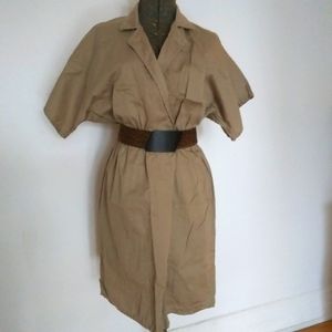 Retro 70's Los angeless Apparel Safari dress